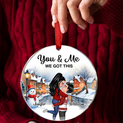 Couple You And Me We Got This Winter Scenes Personalized Acrylic Ornament