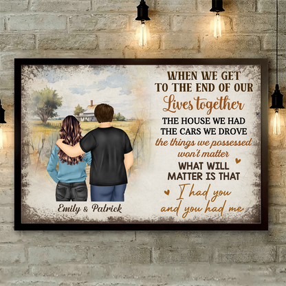 Old Couple I Had You & You Had Me - Personalized Poster