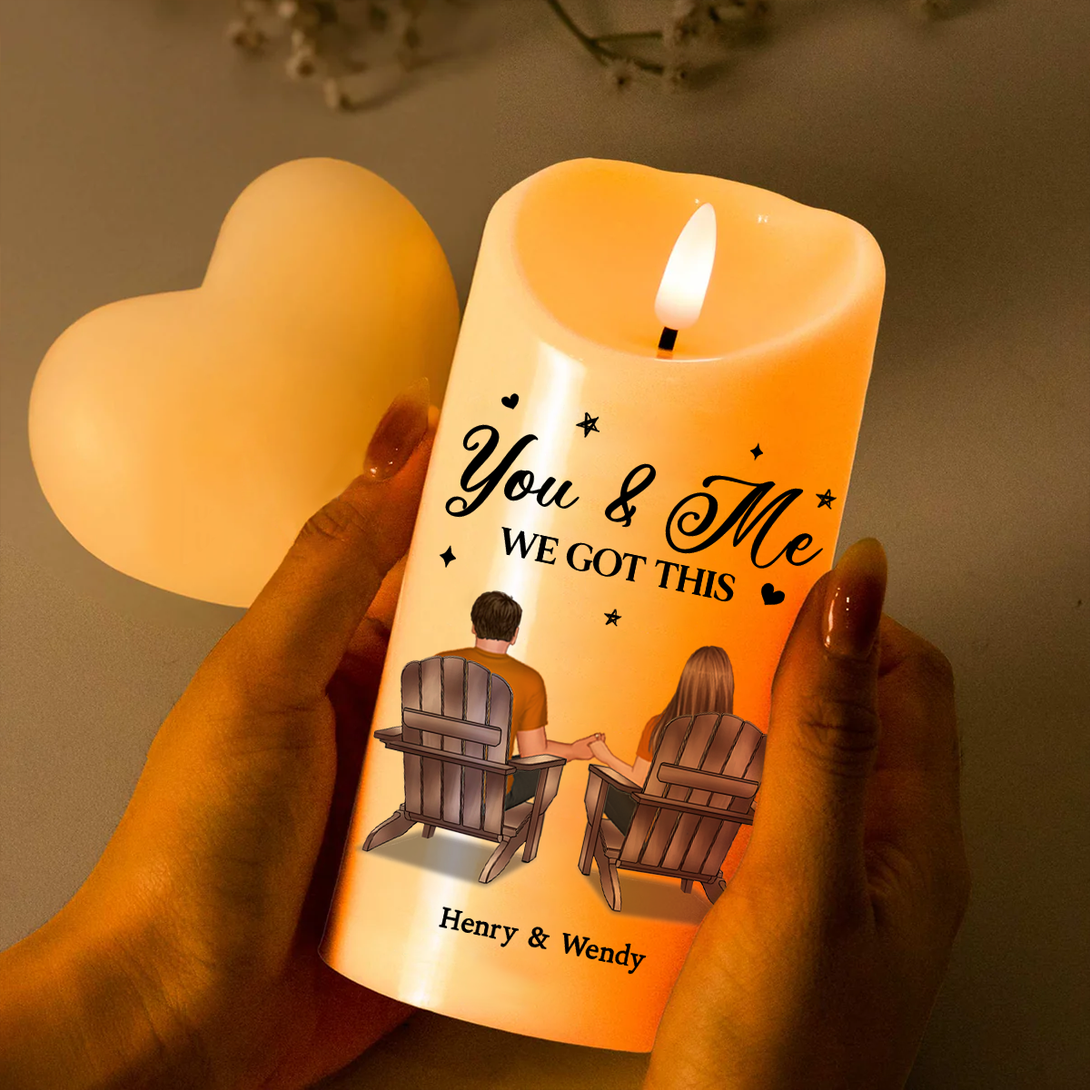 You & Me We Got This - Personalized Flameless LED Candle