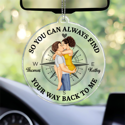 Couple Come Back To Me - Personalized Acrylic Car Hanger