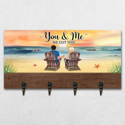 Couple - You & Me We Got This - Personalized Key Holder - Makezbright Gifts