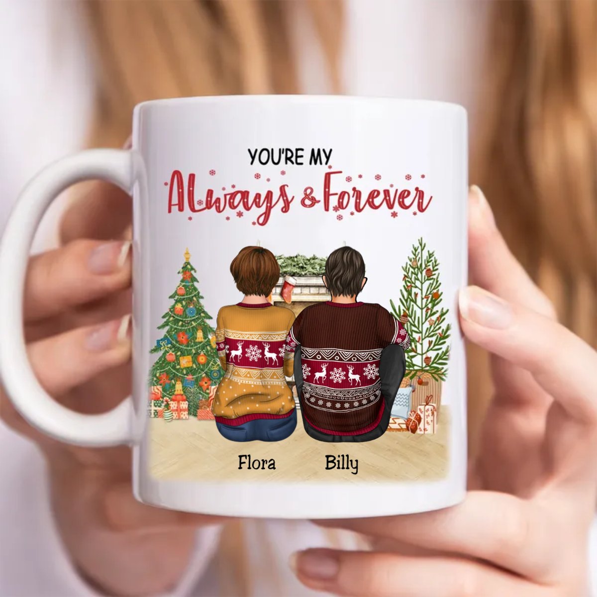 Couple - You're My Always & Forever - Personalized Mug (LH) - Makezbright Gifts