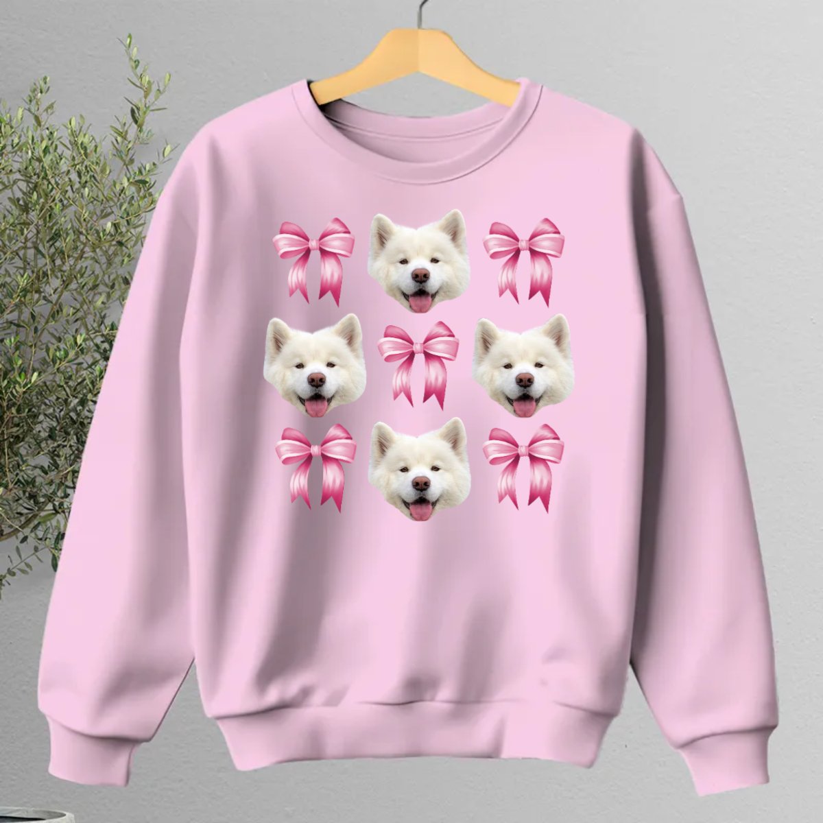 Dog Lovers - Coquette Pink Bow Trendy Dog Mom - Personalized T - Shirt, Sweatshirt, Hoodie (HJ) - Makezbright Gifts