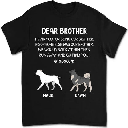 Dog Lovers - Dear Mom Xoxo - Personalized Unisex T - Shirt - Makezbright Gifts