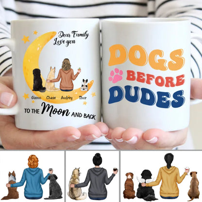 Dog Lovers - Dog before Dudes - Personalized Mug (NN) - Makezbright Gifts