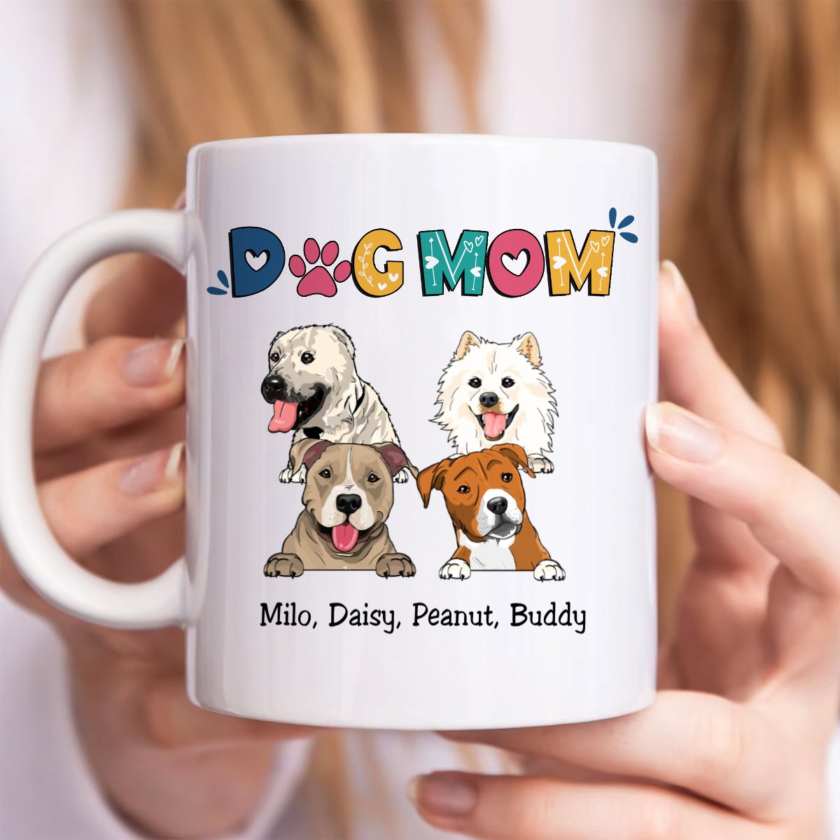 Dog Lovers - Dog Mom - Personalized Mug (II) - Makezbright Gifts