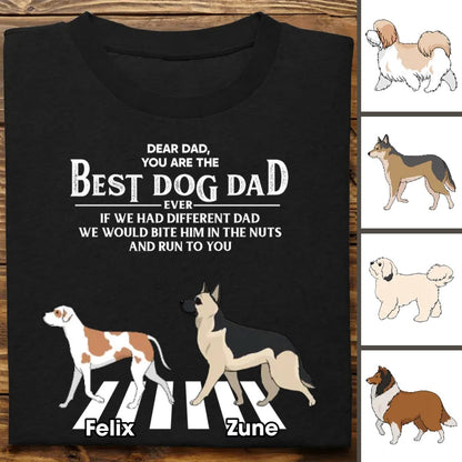 Dog Lovers - Dogs Run To You - Personalized T - Shirt - Makezbright Gifts