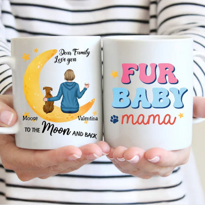 Dog Lovers - Fur Baby Mama - Personalized Mug (NN) - Makezbright Gifts