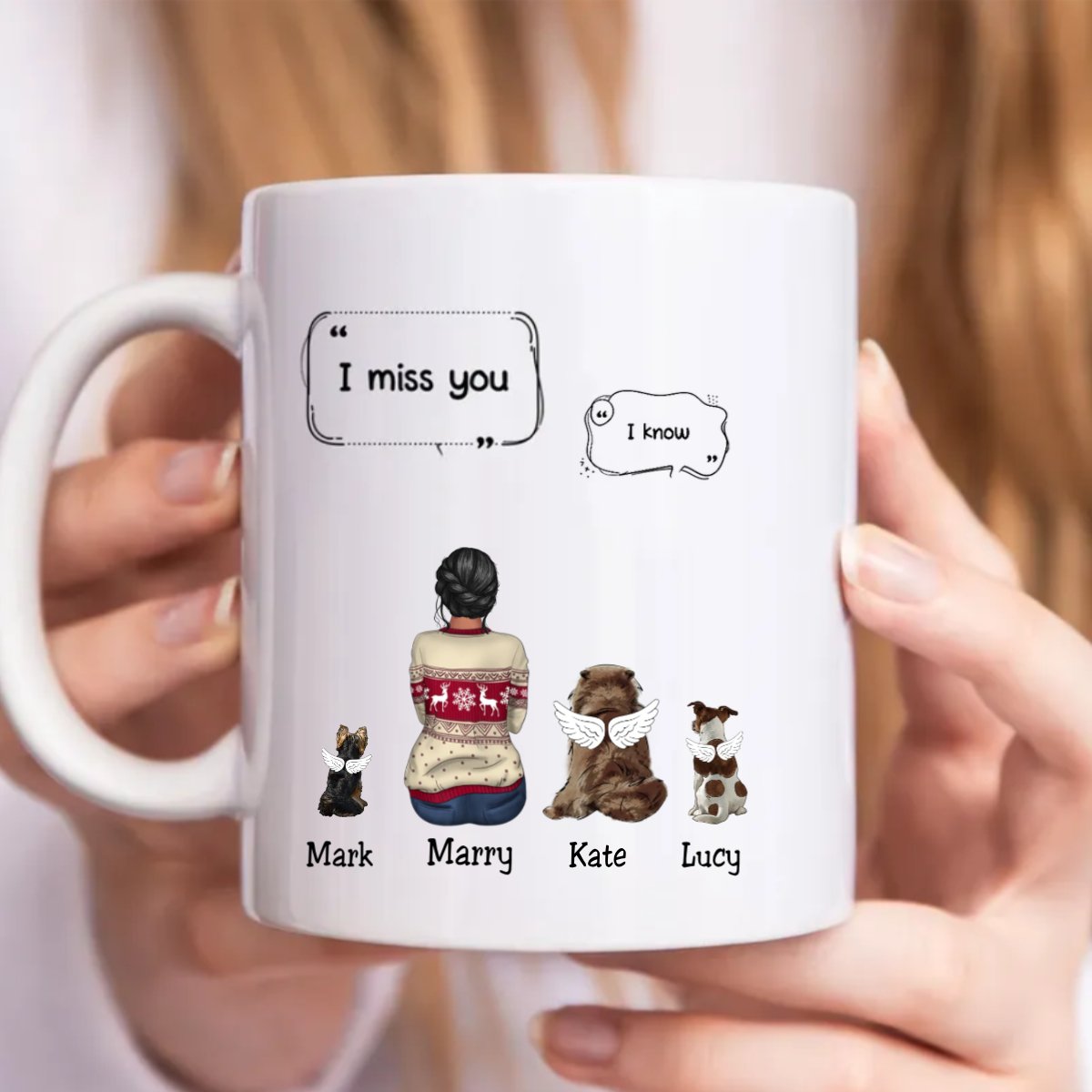 Dog Lovers - I Miss You Memorial Pet - Personalized Mug - Makezbright Gifts