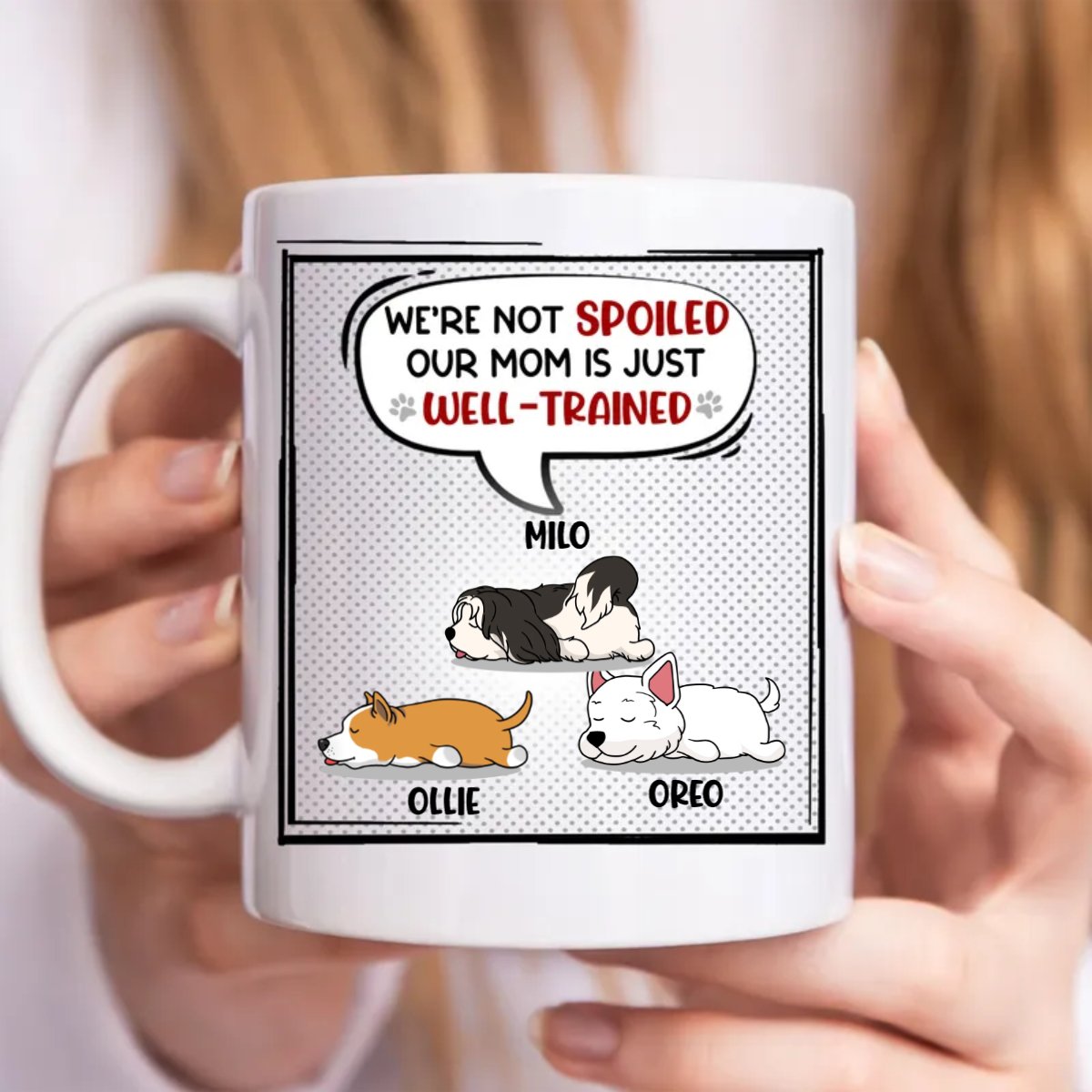 Dog Lovers - Mom/Dad Is Well Trained - Personalized Mug - Makezbright Gifts