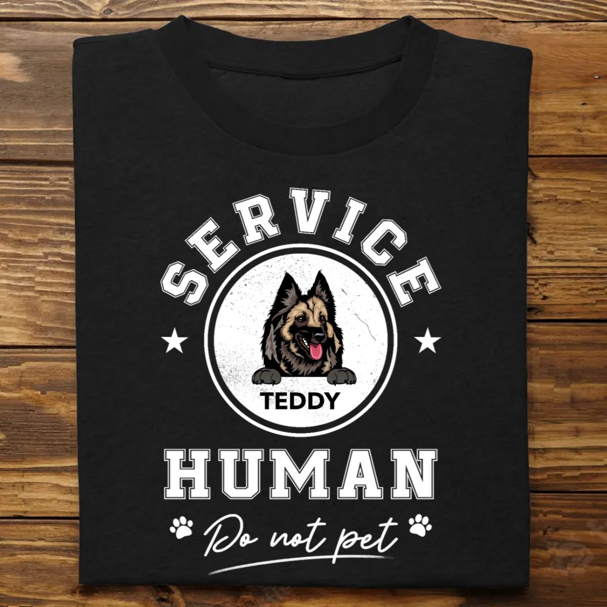 Dog Lovers - Service Human Do Not Pet - Personalized Unisex T - Shirt - Makezbright Gifts