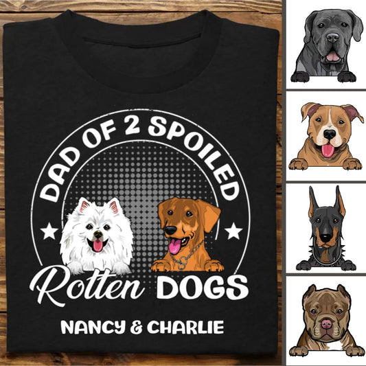 Dog Lovers - Spoiled Rotten Dog - Personalized Unisex T - Shirt - Makezbright Gifts