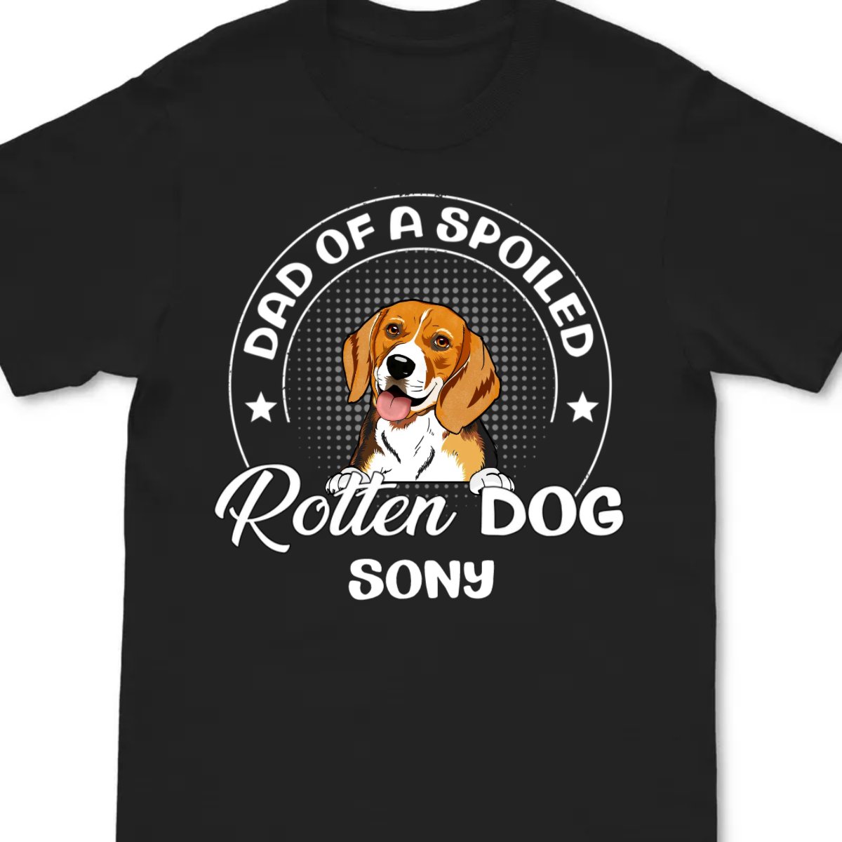 Dog Lovers - Spoiled Rotten Dog - Personalized Unisex T - Shirt - Makezbright Gifts