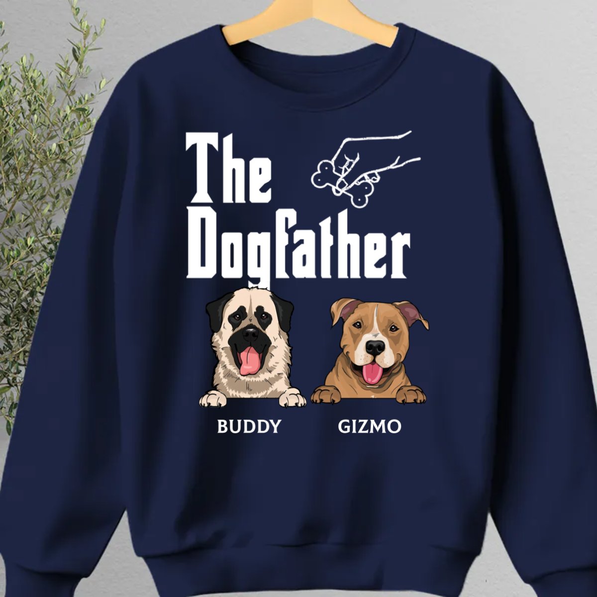 Dog Lovers - The Dogfather - Personalized Unisex T - shirt, Hoodie, Sweatshirt - Makezbright Gifts