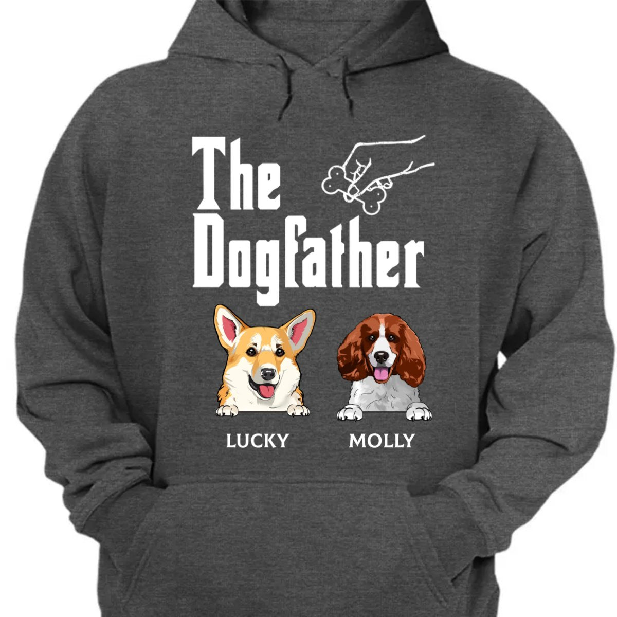 Dog Lovers - The Dogfather - Personalized Unisex T - shirt, Hoodie, Sweatshirt - Makezbright Gifts