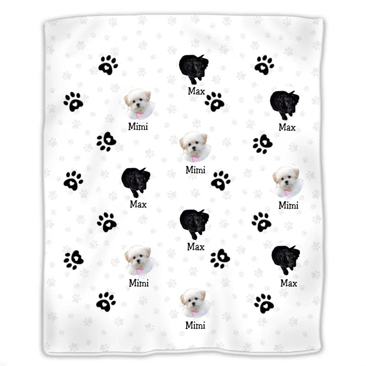 Dog Lovers - Upload Your Dog Photo - Personalized Blanket - Makezbright Gifts