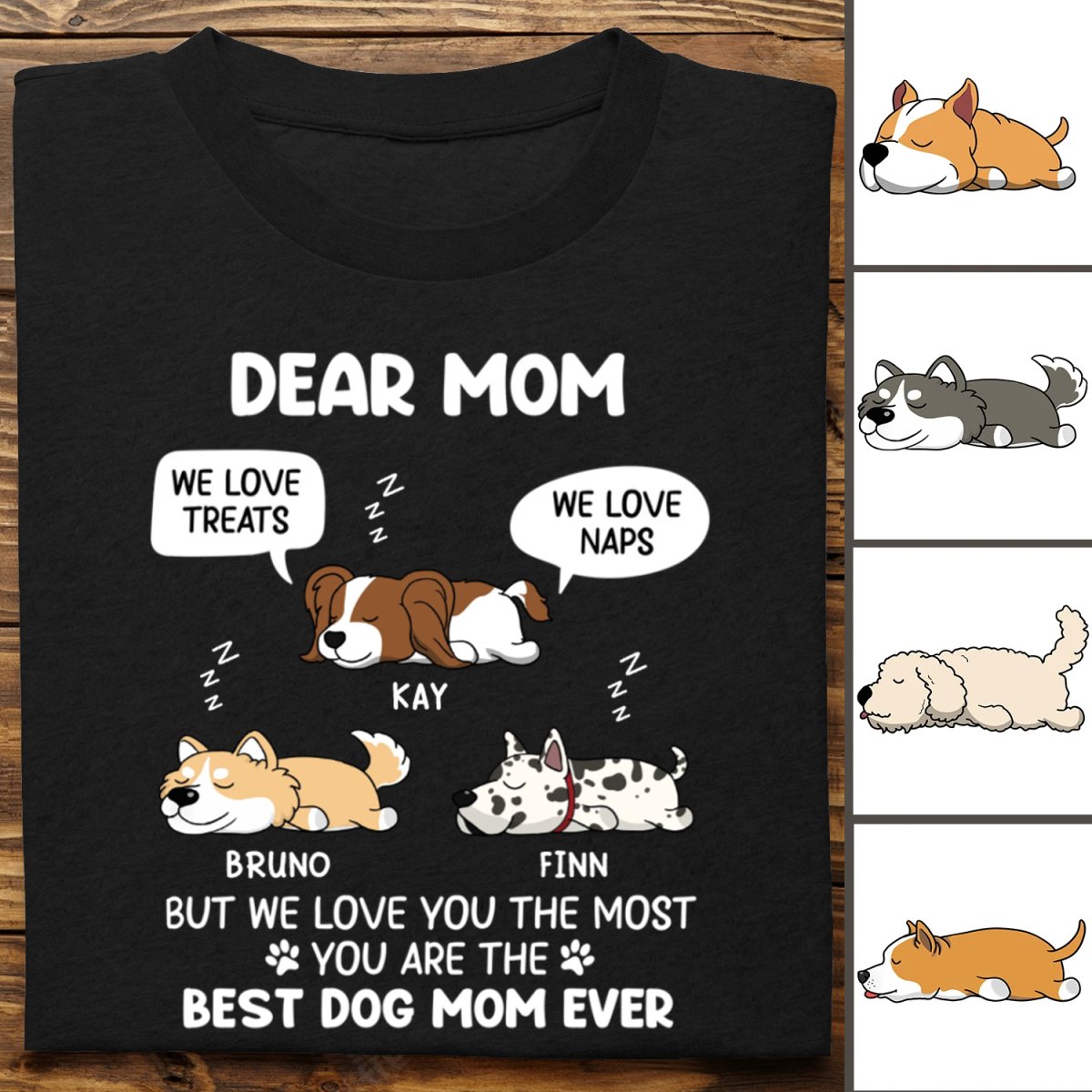 Dog Lovers - You Are The Best - Gift For Dog Mom, Dog Dad - Personalized Unisex T - Shirt - Makezbright Gifts