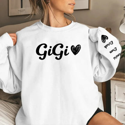 Family - Gigi's Love - Personalized Sweatshirt (BU) - Makezbright Gifts