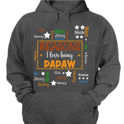 Family - Reasons I Love Being Word Art - Personalized T - Shirt, Sweater, Hoodie - Makezbright Gifts