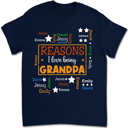 Family - Reasons I Love Being Word Art - Personalized T - Shirt, Sweater, Hoodie - Makezbright Gifts