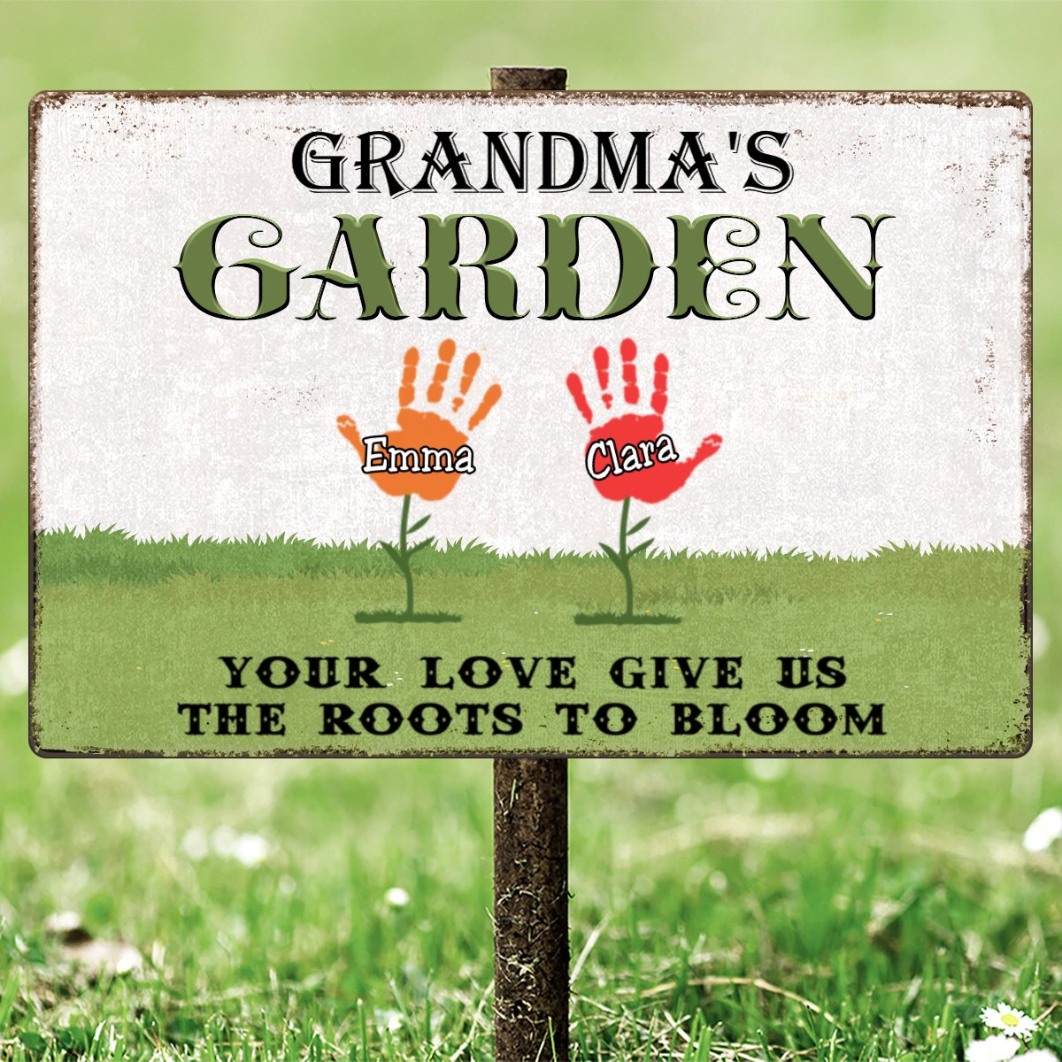 Family - Your Love Gives Us The Roots To Bloom - Personalized Metal Sign - Makezbright Gifts