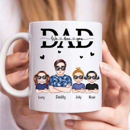 Father's Day - Dad I Love You - Personalized Mug - Makezbright Gifts