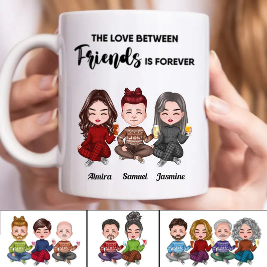 Friends - The Love Between Friends Is Forever - Personalized Mug (CB) - Makezbright Gifts