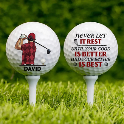 Golf Lovers - That's What I Do I Play Golf & I Know Things - Personalized Golf Ball (HJ) - Makezbright Gifts