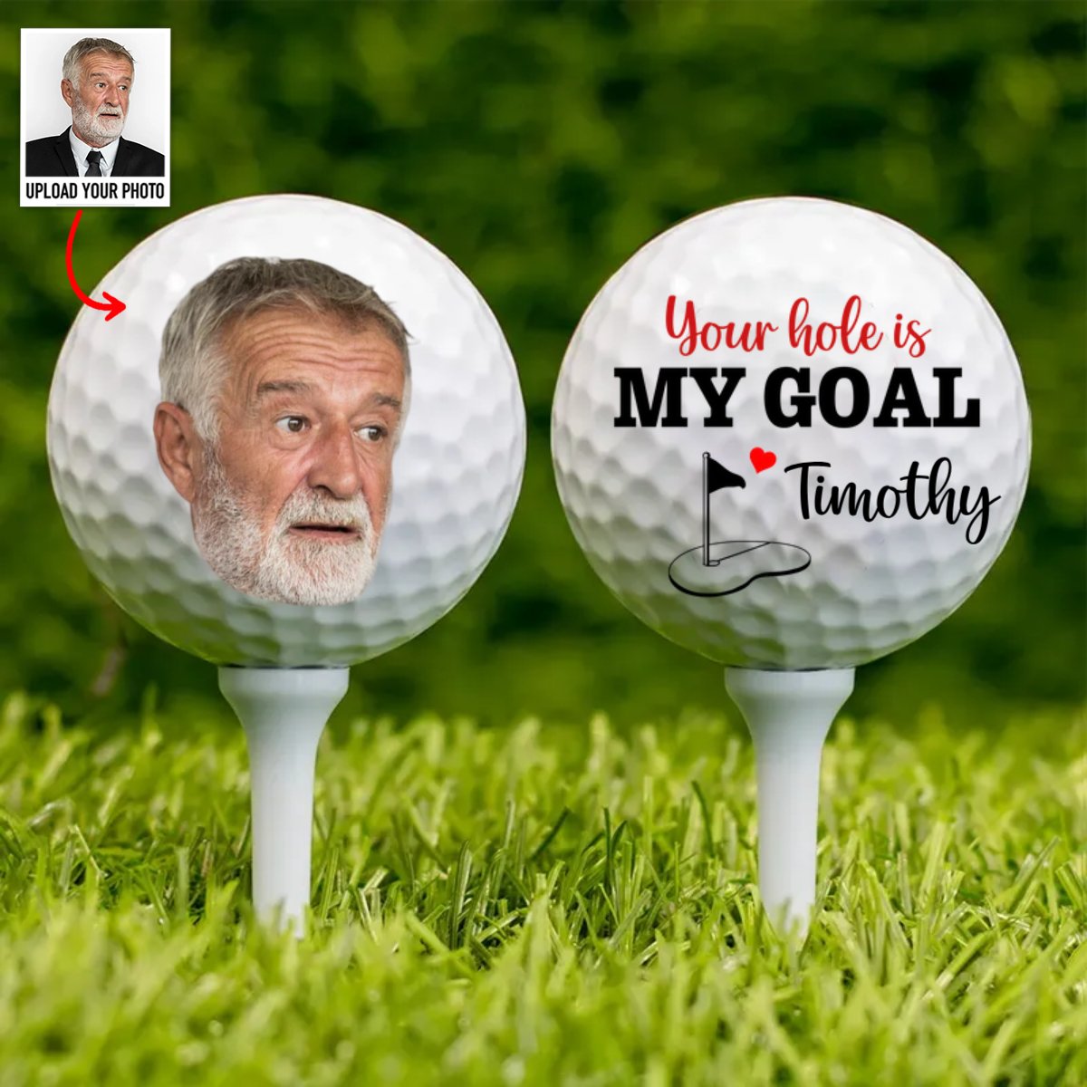 Golf Lovers - You Are My Hole In One Best Husband Boyfriend By Par Golfer - Personalized Golf Ball - Makezbright Gifts