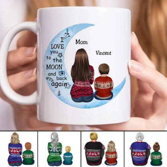 Mother - I Love You To The Moon And Back Again - Personalized Mug (M6) - Makezbright Gifts