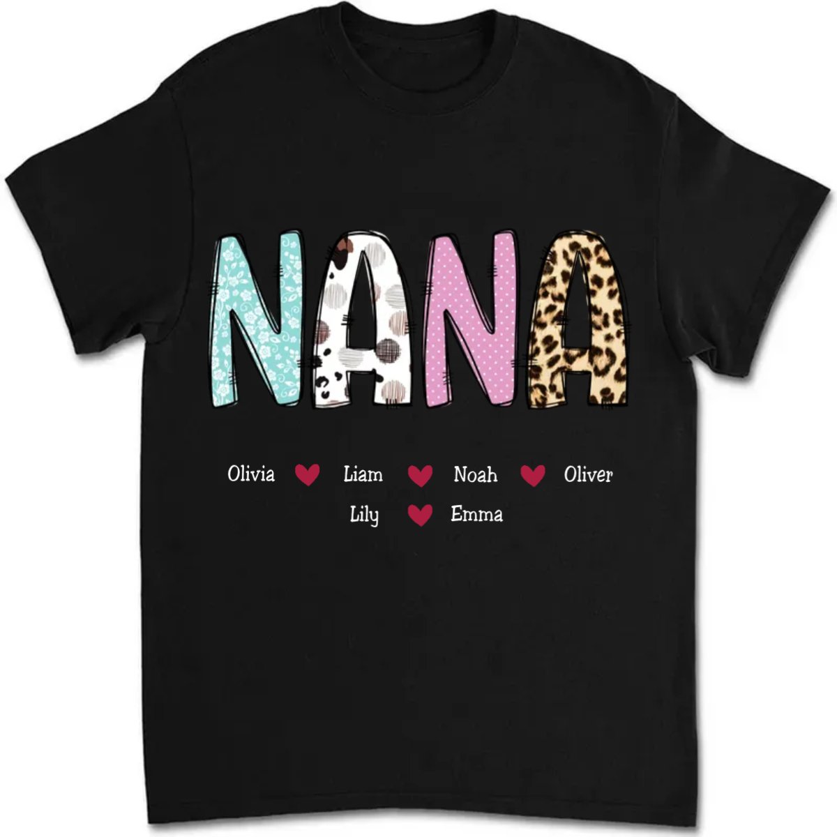 Nana - Grandma T - Shirt Gifts For The Loved Ones - Personalized T - Shirt - Makezbright Gifts