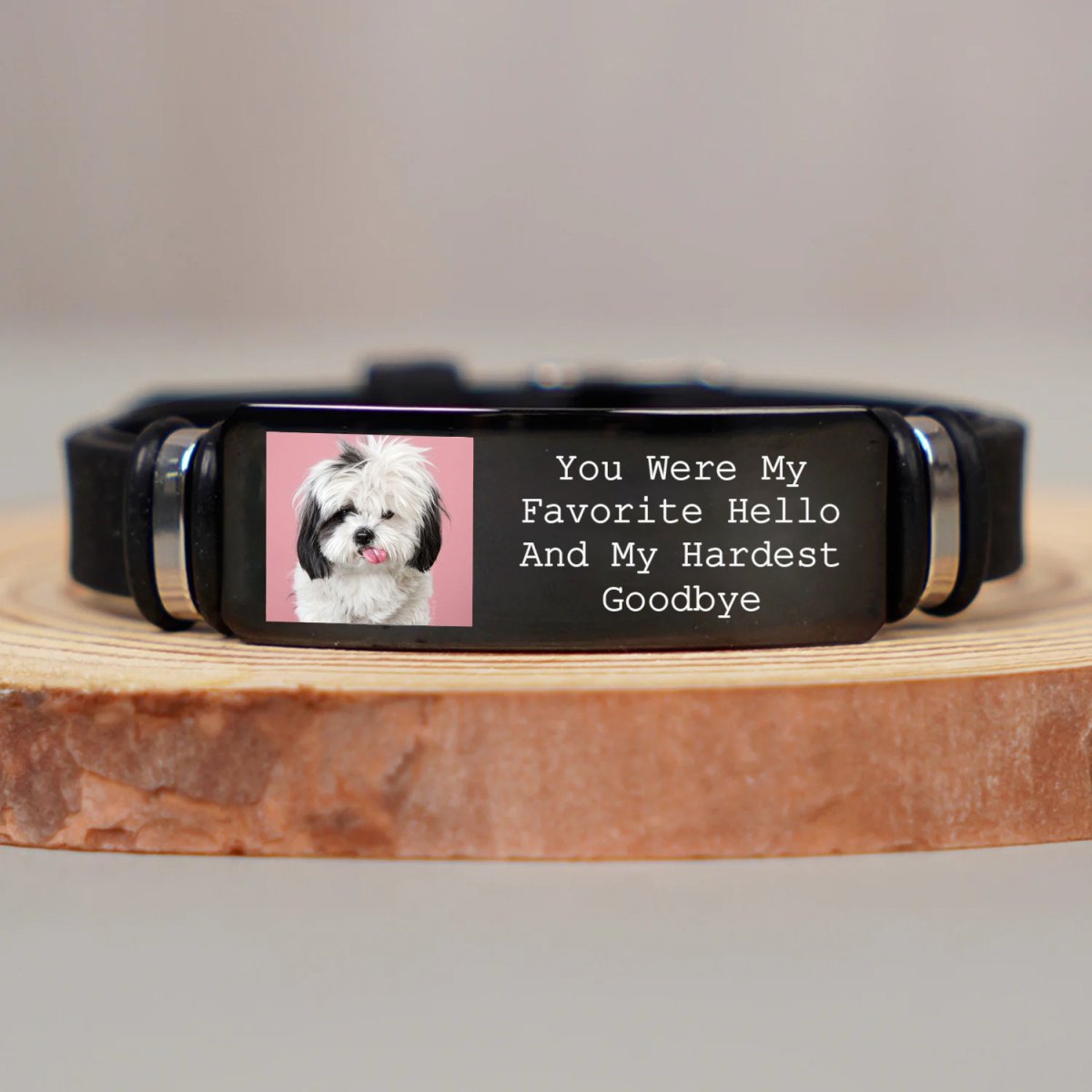 Pet Lovers - Custom Photo Forever In My Heart - Personalized Engraved Bracelet - Makezbright Gifts