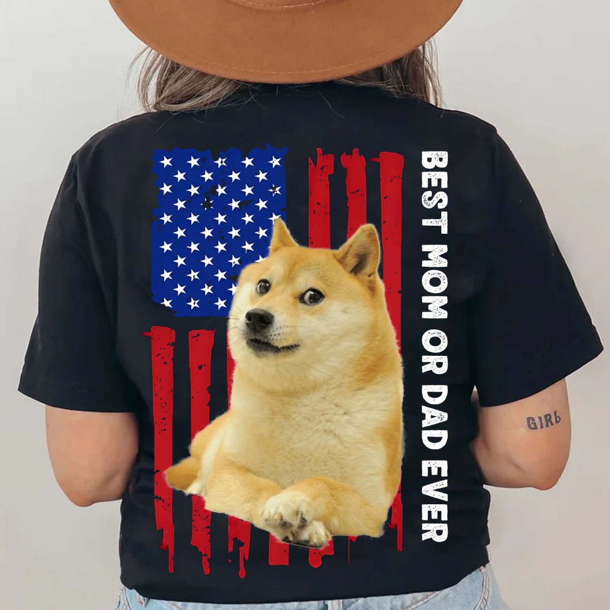 Pet Lovers - Custom Your Pets American Flag - Personalized Unisex T - shirt, Hoodie - Makezbright Gifts