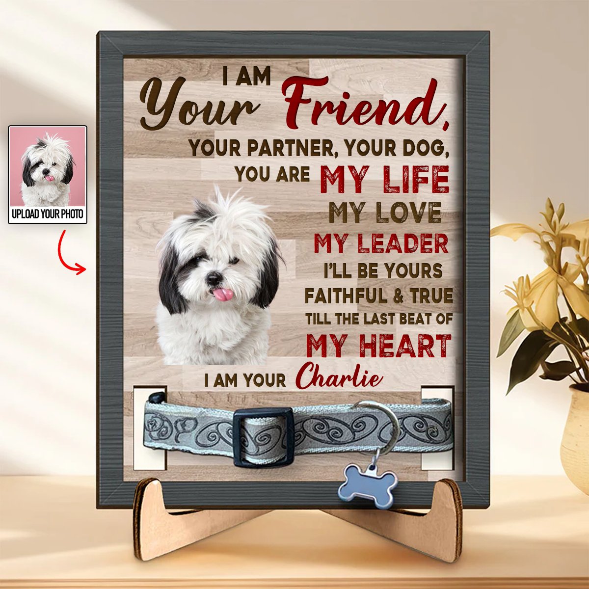 Pet Lovers - Friendship Survives Death - Personalized Pet Loss Sign - Makezbright Gifts