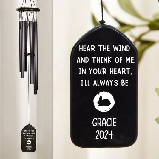 Pet Lovers - Hear The Wind And Think Of Me - Personalized Wind Chimes (HJ) - Makezbright Gifts