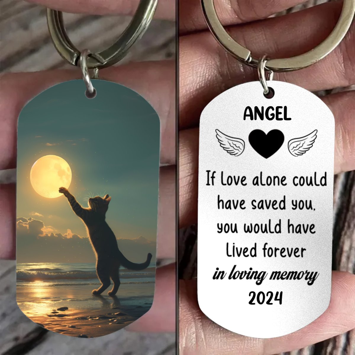 Pet Lovers - If Love Alone Could Have Saved You You Would Have Lived Forever - Personalized Keychain - Makezbright Gifts