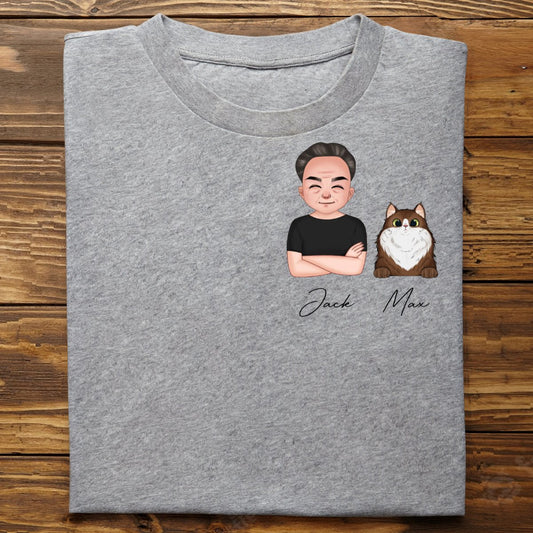 Pet Lovers - Pet In Pocket - Personalized T - shirt - Makezbright Gifts