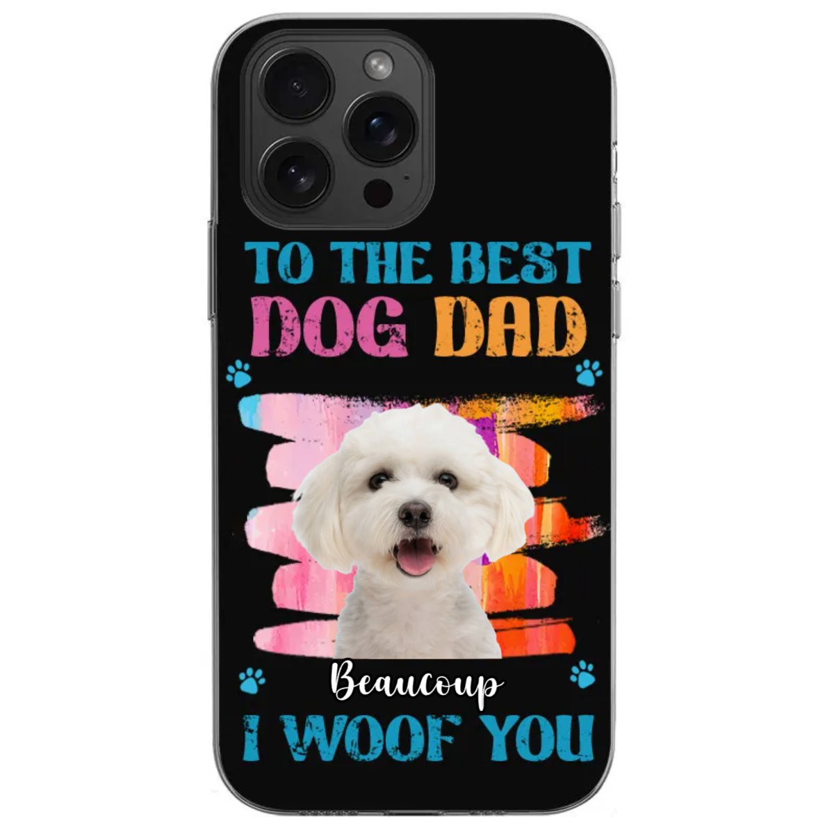 Pet Lovers - To The Best Cat Dog Mom Dad - Personalized Phone Case - Makezbright Gifts