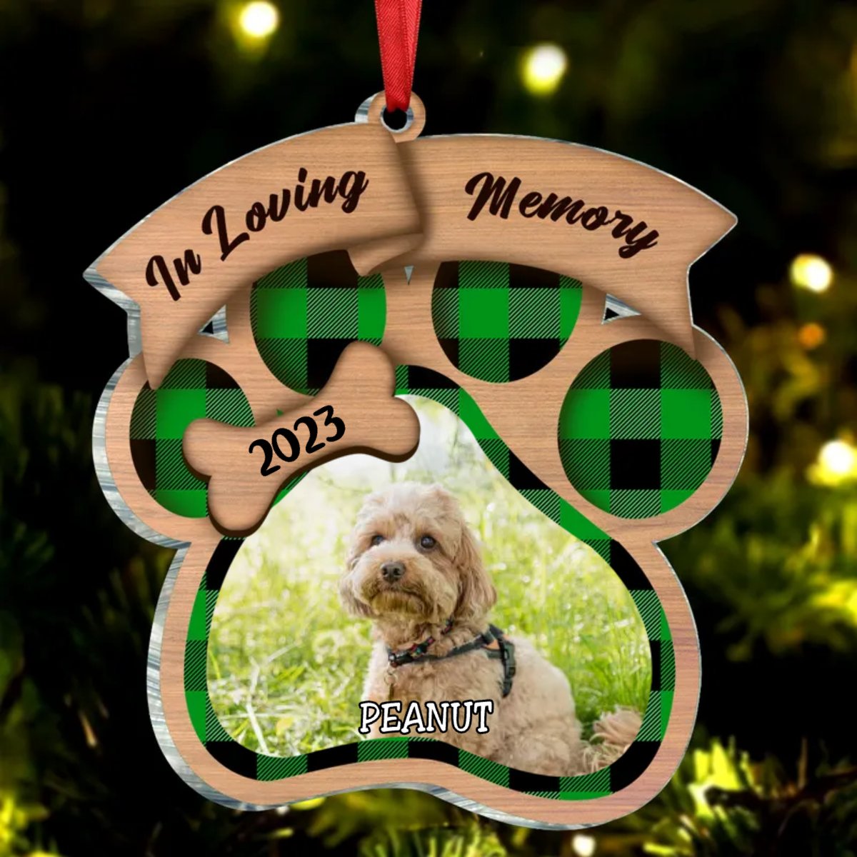 Pet Lovers - You Will Always In My Heart - Personalized Transparent Ornament - Makezbright Gifts