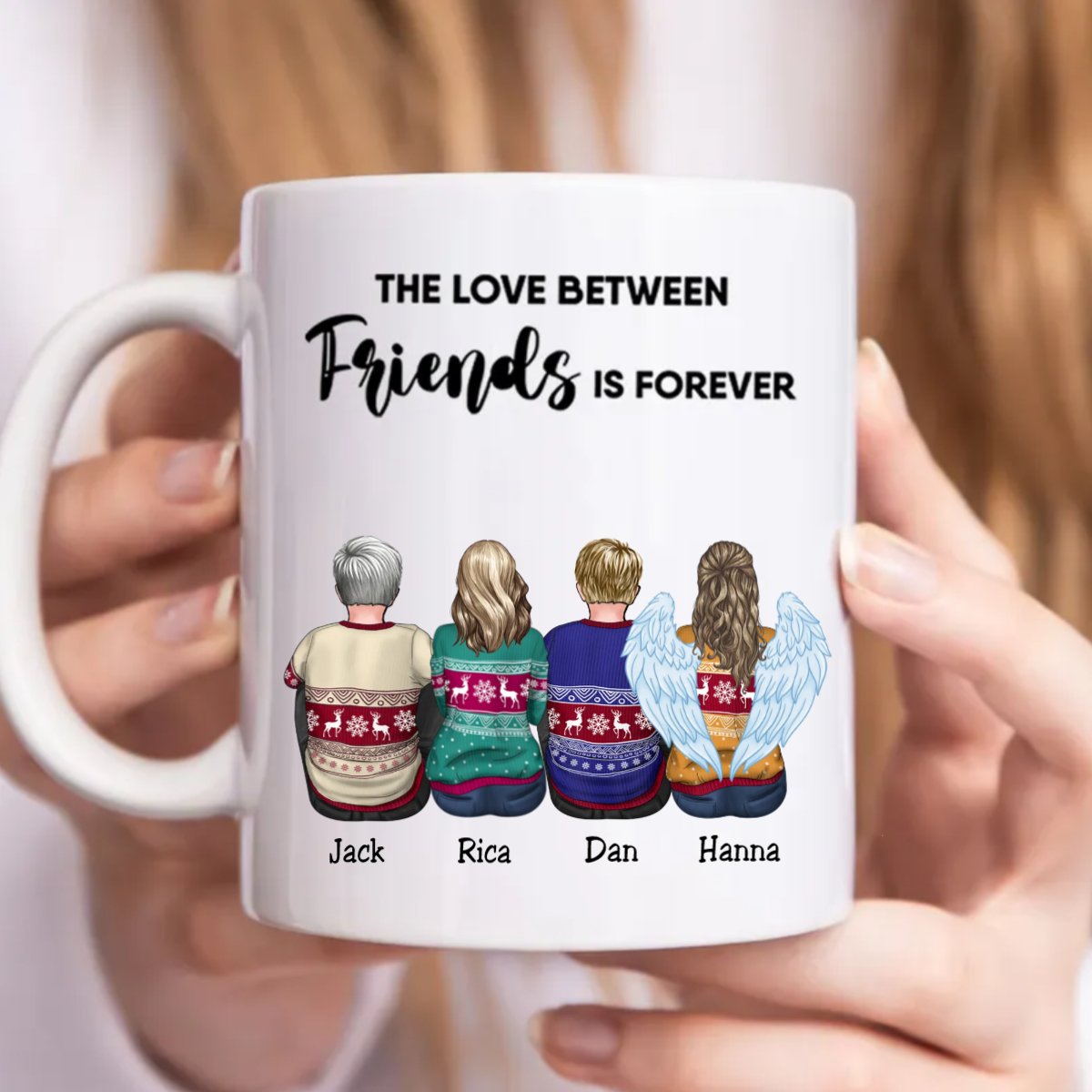 The Love Between Friends Is Forever - Personalized Mug (LL) - Makezbright Gifts