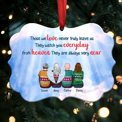 Those We Love Never Truly Leave Us - Personalized Christmas Ornament - Memorial Ornaments (Sky) - Makezbright Gifts