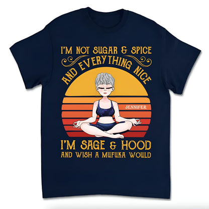 Yoga Lovers - I'm Sage And Hood - Personalized Unisex T - shirt - Makezbright Gifts